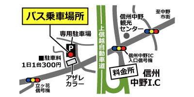 信州中野ＩＣの地図