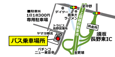 須坂長野東ＩＣの地図