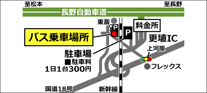 トラビス更埴ＩＣの地図